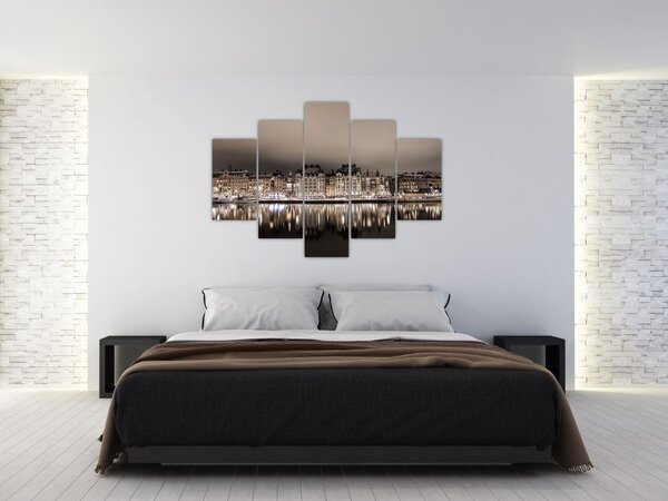 Egy város képe a félhomályban (150x105 cm)