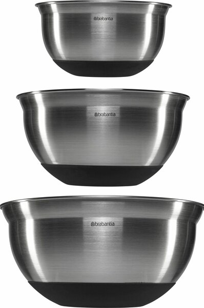 Brabantia 363900 Rozsdamentes Acél keverőtál készlet 1+1.6+3L - Inox