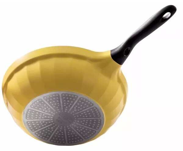 BUYDEEM CP102 Öntött alumínium tapadásmentes serpenyő 30cm Sárga