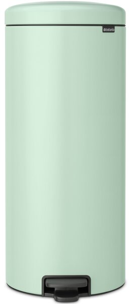 BRABANTIA NewIcon pedálos hulladékgyűjtő szagmentesen záródó Soft-Close fedél műanyag tartály 30L - G méret acél jáde zöld - 233944