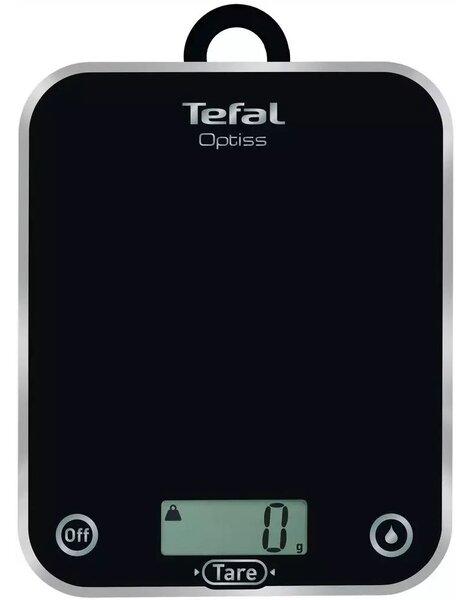Tefal BC5005V0 konyhai mérleg Fekete Szabadonálló Téglalap alakú Elektronikus konyhai mérleg