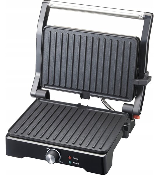 Grill elektryczny LTC opiekacz 1500W otwieranie 180* INOX
