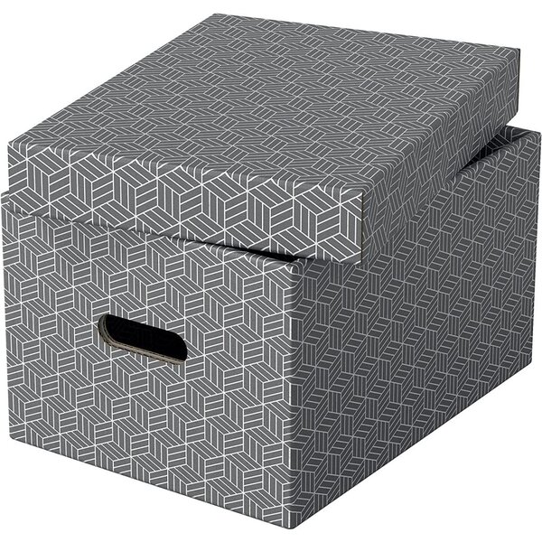 Esselte Home tárolódoboz M-es méret 3db szürke (628283)