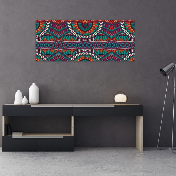 A díszítő absztrakció képe (120x50 cm)
