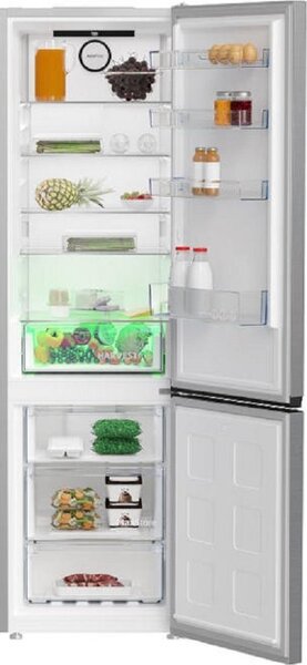 Beko B3RCNA404HXB kombinált hűtőszekrény Szabadonálló 355 L E Ezüst