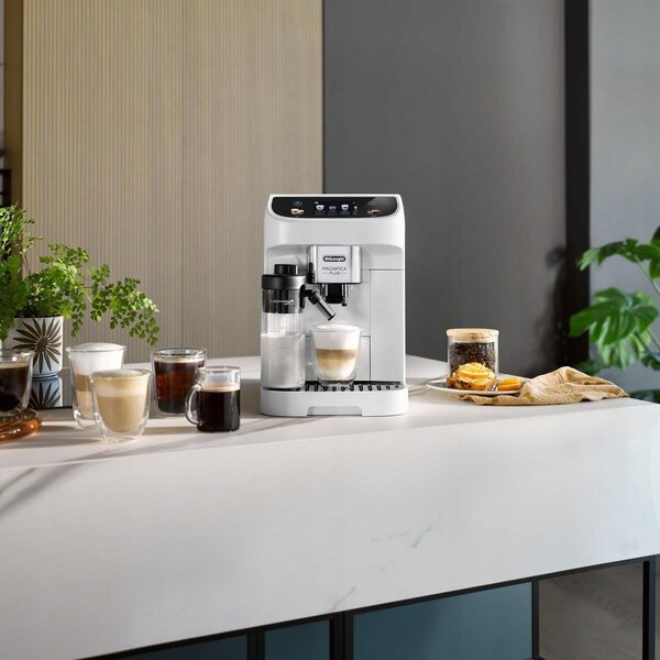 De'Longhi Magnifica PLUS ECAM 320.60.W 0132250016 Automata eszpresszógép, LatteCrema technológia, 1,8 l, 15 bar, 1450 W, fehér