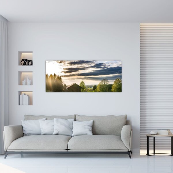 Erdei kunyhó képe (120x50 cm)