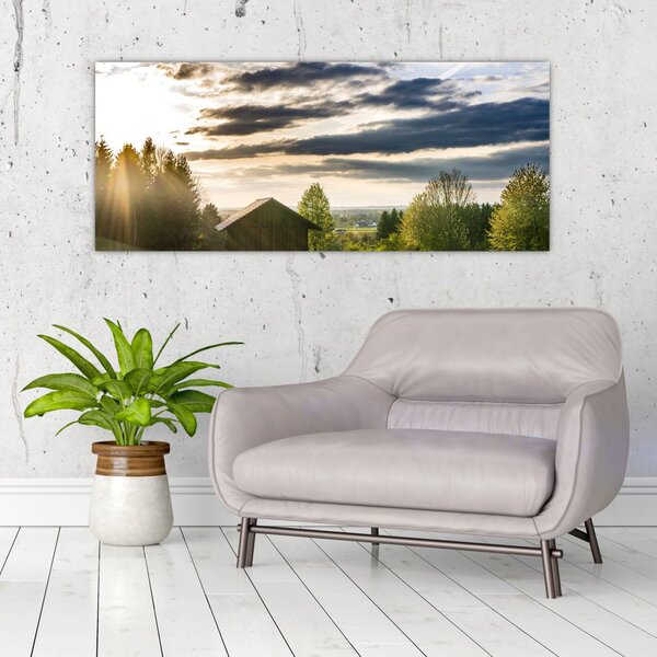 Erdei kunyhó képe (120x50 cm)