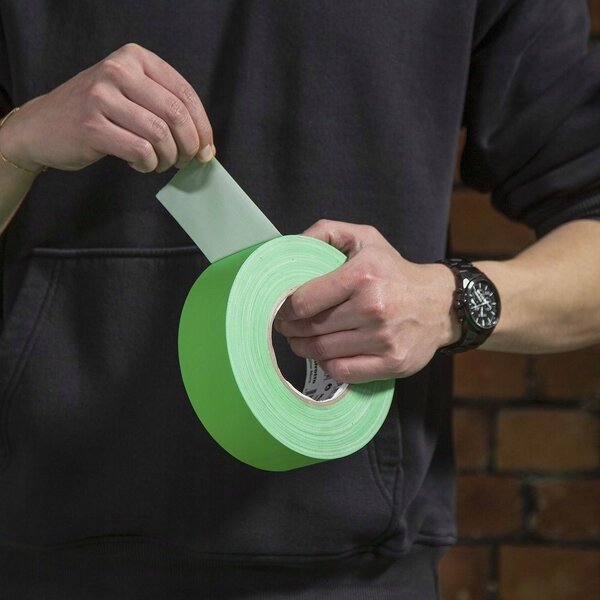 Gaffer Tape textil ragasztó szalag 50mm x 50m Chroma Key zöld