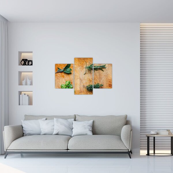 Kép - Gyógynövények (90x60 cm)
