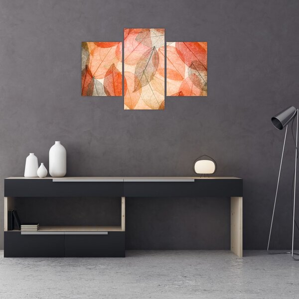 Festett őszi levelek képe (90x60 cm)
