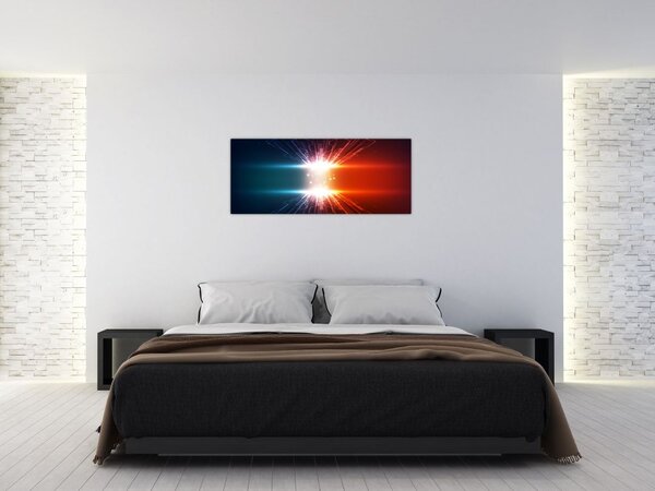 Absztrakt kép az aktív töltés (120x50 cm)