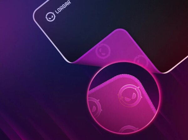 Lorgar Legacer 753, Gaming mouse pad, Ultra-gliding surface, Purple anti-slip rubber base, size: 360mm x 300mm x 3mm, weight 0.23kg