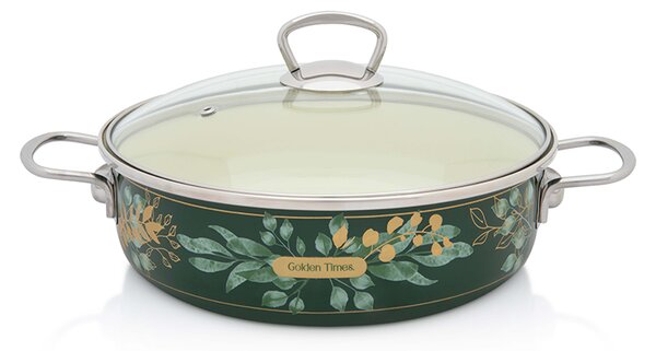 Metalac Mély serpenyő üvegfedővel 26 cm Arany idők 382116
