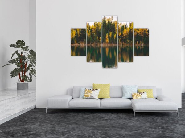 Erdei tó képe (150x105 cm)