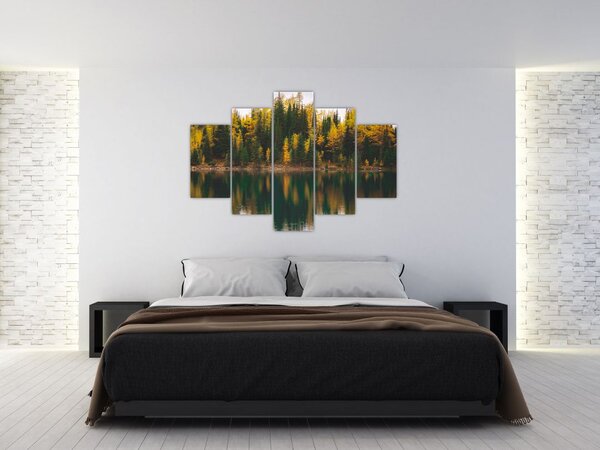 Erdei tó képe (150x105 cm)