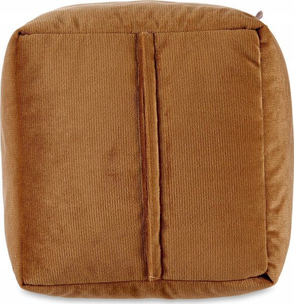 Puff Beige Poliéster Poliestireno (30 X 30 X 30 Cm)