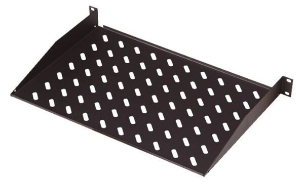 Digitus 1U fixed shelf for racks from 600mm depth 44x482x399mm up to 15kg Black (RAL 9005)
