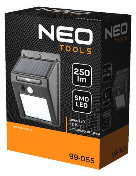 Neo Tools 99-055 Reflektor napelemes fali 20 SMD LED 200lm