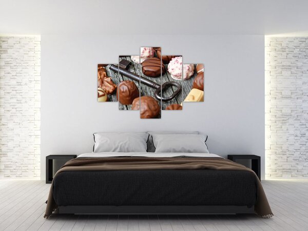 Csokoládé és a kulcs képe (150x105 cm)