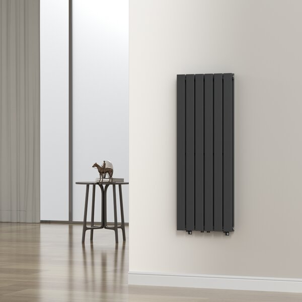 Kétrétegű design radiátor Nore fekete 120x45cm, 1140W
