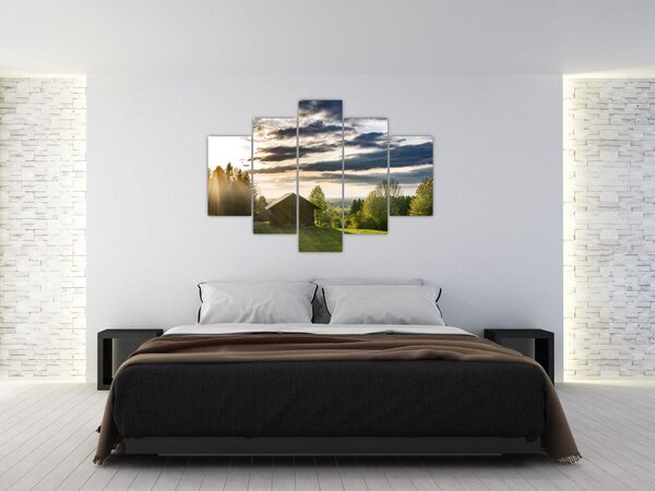 Erdei kunyhó képe (150x105 cm)