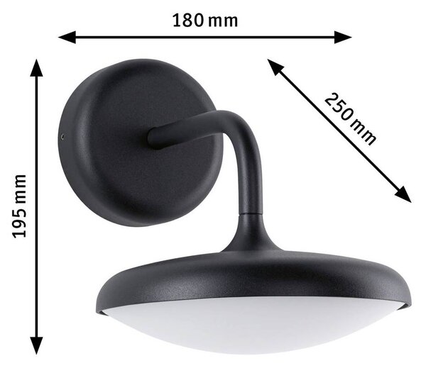 Paulmann Nostro LED anthrazit Kültéri fali lámpa LED 10 W Antracit (94758)