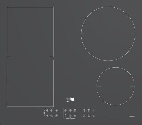 Beko HII64200FMTZG főzőlap Szürke Beépített 60 cm Zónás indukciós főzőlap 4 zóna