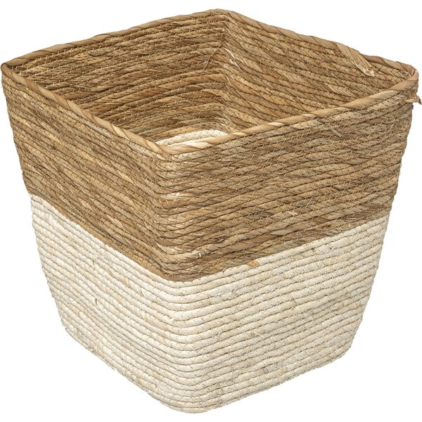 Cesta De Almacenamiento 31 X 31 Bicolor Trenzado