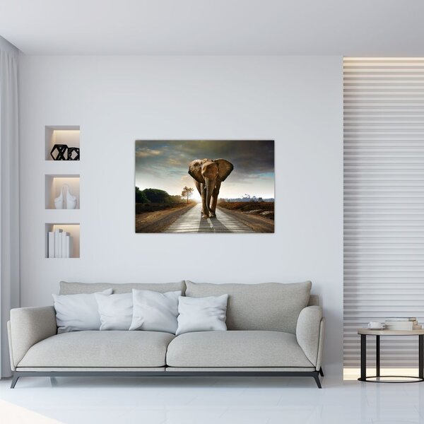 Elefánt képe (90x60 cm)