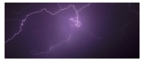 Villámzó égbolt képe (120x50 cm)
