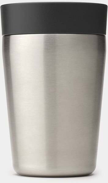 Brabantia Make&Take Insulated Flask duplafalú termoszbögre 200 ml, hideg és meleg italok számára, szivárgásmentes, snap lid fedél, r.m. acél, sötétszürke - 228728
