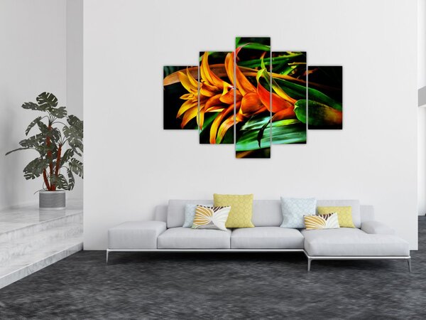 Narancssárga csokor képe (150x105 cm)