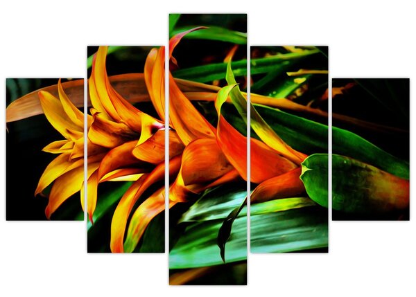 Narancssárga csokor képe (150x105 cm)
