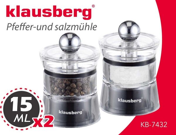 Klausberg Mini Só- és Borsőrlő Készlet KB-7432
