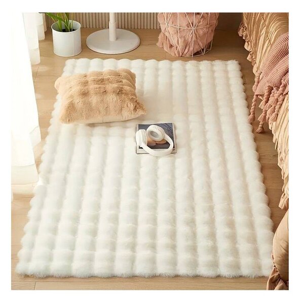 Elefántcsont színű mosható szőnyeg 120x170 cm Bubble Emarald – Mila Home