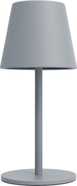 M-e modern-electronics LUNA-80 G Akkus asztali lámpa LED Fixen beépített LED-es 3 W Szürke (41435)
