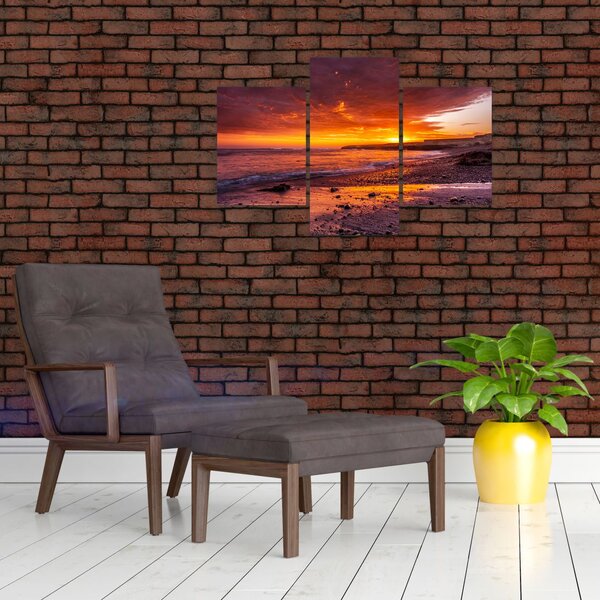 Naplemente a tengernél képe (90x60 cm)