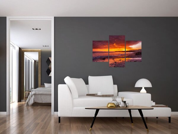 Naplemente a tengernél képe (90x60 cm)
