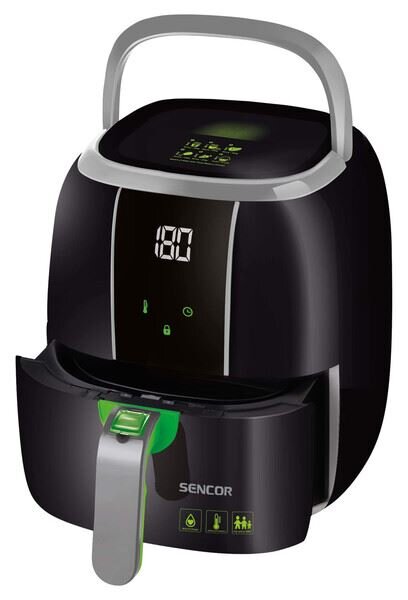 Sencor SFR 5321BK forrólevegős fritőz 1400W fekete