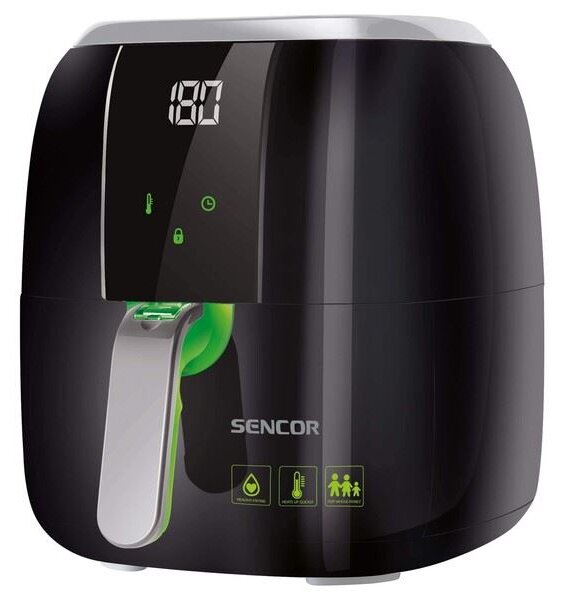 Sencor SFR 5321BK forrólevegős fritőz 1400W fekete