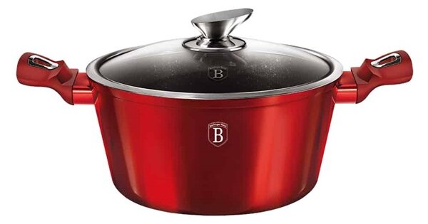 Berlinger Haus BH/1256N Metallic Line Burgundy Edition 20 cm fedővel, lábas