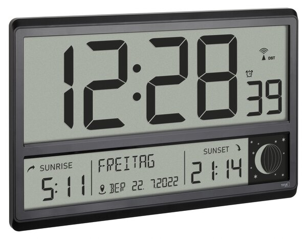 TFA 60.4524.01 Rádiós ébresztőóra - Fekete