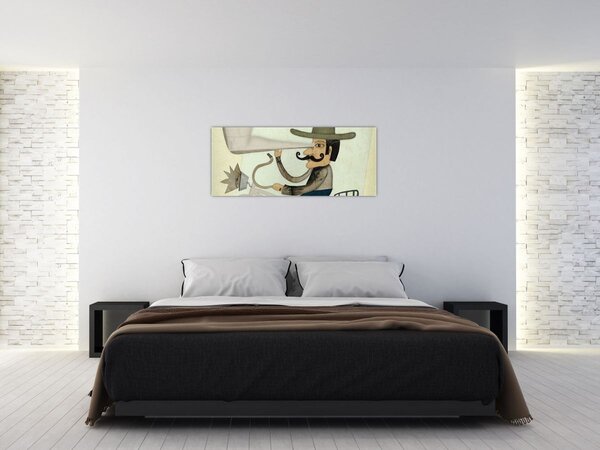 Csillagász kerékpáron (120x50 cm)
