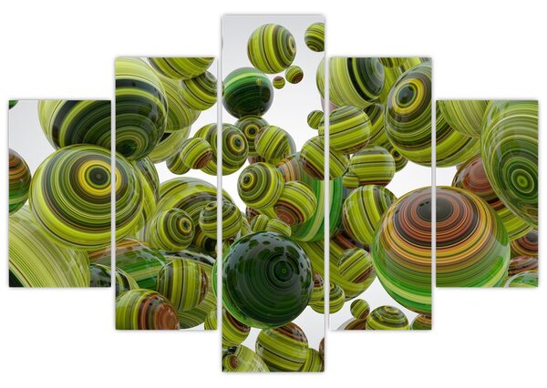 Csíkos gömbök képe (150x105 cm)
