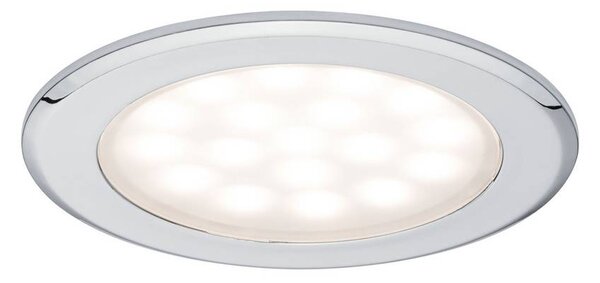 Paulmann LED-es beépíthető lámpa, 2 részes készlet, 5 W, melegfehér, króm, (99920)