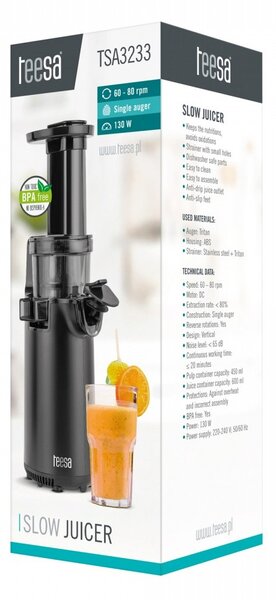 Teesa TSA323 3 Citrusprés - Fekete