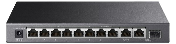TP-Link TL-SG1210PP hálózati kapcsoló Beállítást nem igénylő (unmanaged) Gigabit Ethernet (10/100/1000) Ethernet-áramellátás (PoE) támogatása Fekete