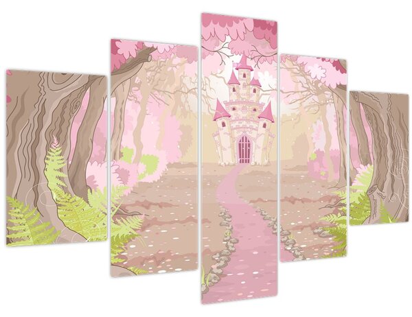 Kép - Utazás a rózsaszín királyságba (150x105 cm)