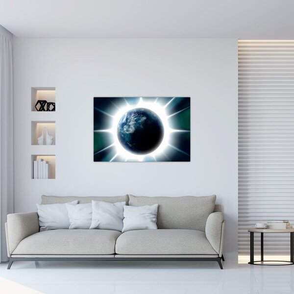 Egy besugárzott bolygó képe (90x60 cm)